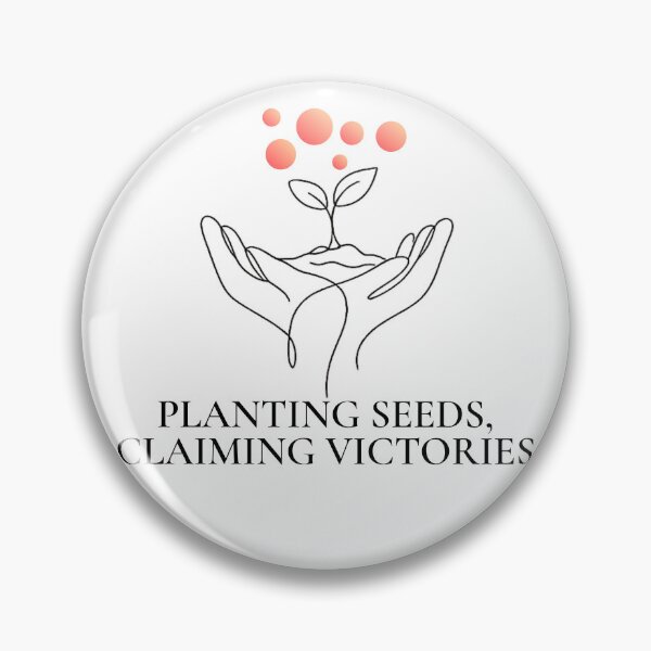 Item preview, Planting Seeds Claiming Victories Line Illustration designed and sold by RunningWhiskers.