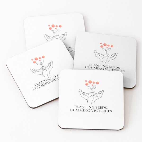 Item preview, Planting Seeds Claiming Victories Line Illustration designed and sold by RunningWhiskers.