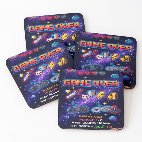 Item preview, Pixel Art Game Over - Retro 8-Bit Gamer Style designed and sold by GooDShirTShop.
