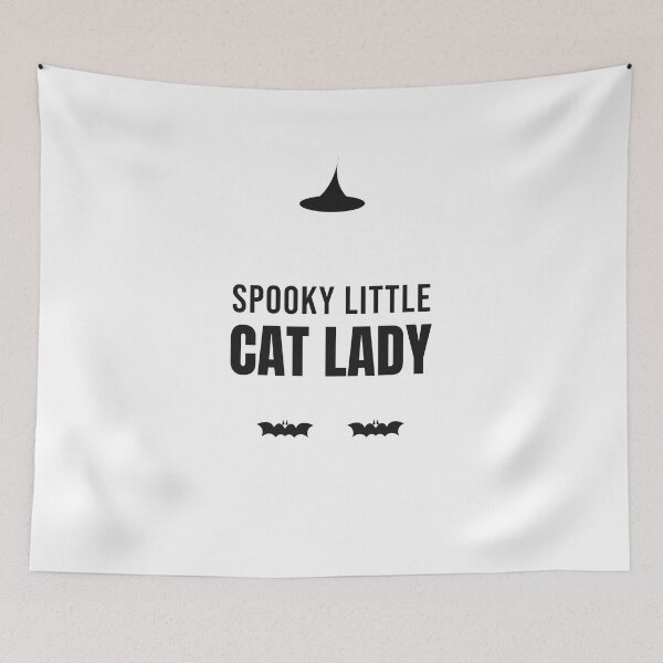 Item preview, Spooky Little Cat Lady - Halloween Cat Shirt designed and sold by RankShift.