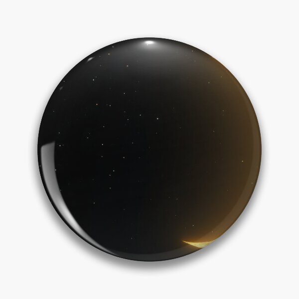 Item preview, Golden Crescent Moon Glowing in Starry Night Sky Celestial designed and sold by StudioForge.