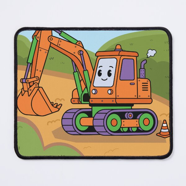 Item preview, Excavator Wall Art, Construction Truck Nursery designed and sold by merona-design.