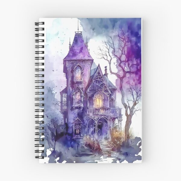 Item preview, Watercolor Haunted House designed and sold by CraftyBee.