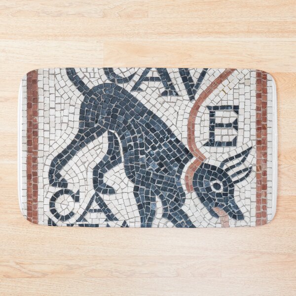 Item preview, Cave Canem Roman Mosaic Dog Art designed and sold by Retr0Tshirts.