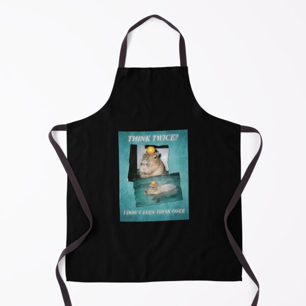 Item preview, Think Twice I Don't Even Think Once Capybara Meme designed and sold by lexthelord.