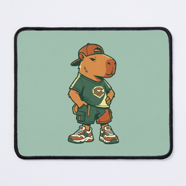 Item preview, Cool Dressed Capybara in Retro Streetwear designed and sold by dreephic22.