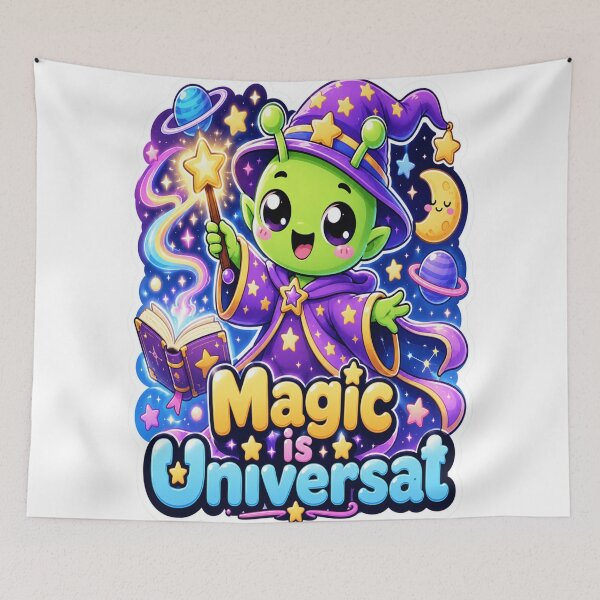 Item preview, Magic Is Universal Alien Wizard designed and sold by Ruamid.