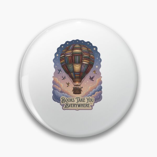 Item preview, Book Balloon Adventure Sticker designed and sold by Imaginarium of Chaos falcon88 .