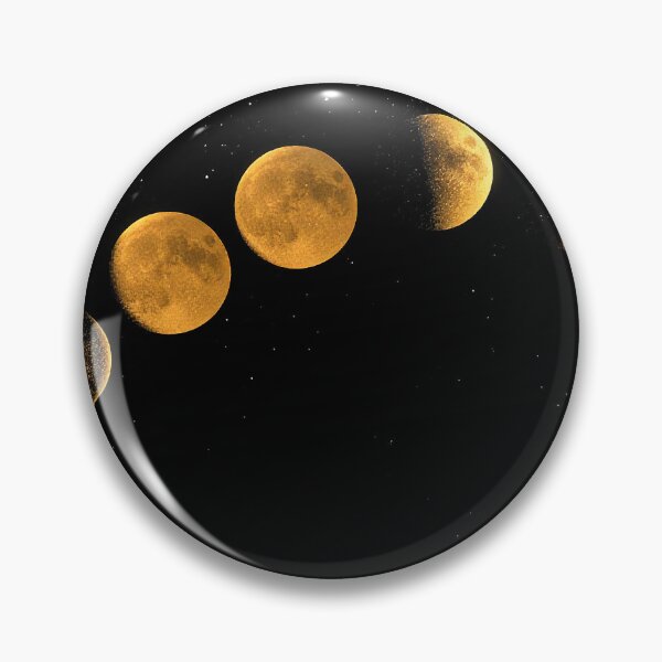 Item preview, Golden Moon Phases in a Circle on Starry Night Sky Celestial designed and sold by StudioForge.