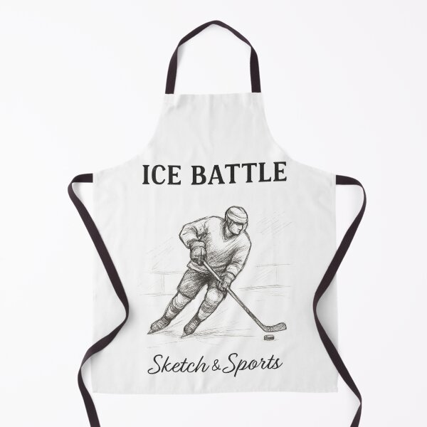 Artikelvorschau, Vintage-Eishockey-Skizze | Minimalistische Eishockeyspielerzeichnung entworfen und verkauft von ArcadiaSilence.
