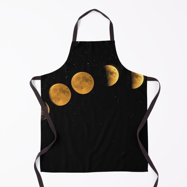Item preview, Golden Moon Phases in a Circle on Starry Night Sky Celestial designed and sold by StudioForge.
