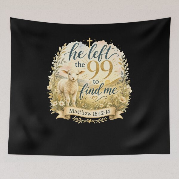 Item preview, Matthew 18 Found Lamb Christian Scripture Design designed and sold by snowry.