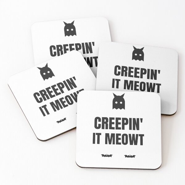 Item preview, Creepin It Meowt - Funny Halloween Cat Pun Shirt designed and sold by RankShift.