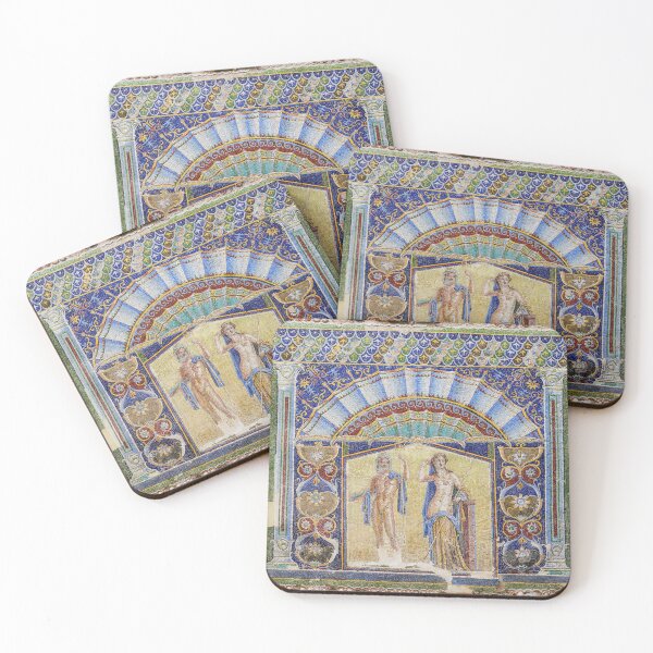 Item preview, Neptune Amphitrite Roman Mosaic Classical Art designed and sold by Retr0Tshirts.