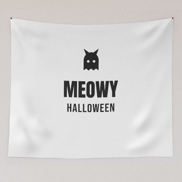 Item preview, Meowy Halloween - Cute Ghost Cat Shirt designed and sold by RankShift.