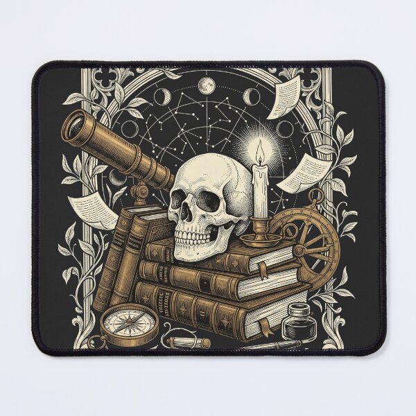 Item preview, Dark Academia Astronomy, Vintage Science and Skull Graphic designed and sold by Phaseboundary.