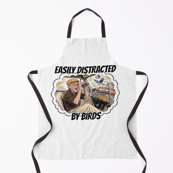 Item preview, Easily Distracted By Birds Funny Grandpa Birdwatcher Retro Birdwatching Pun designed and sold by Neurospicy Trolls.