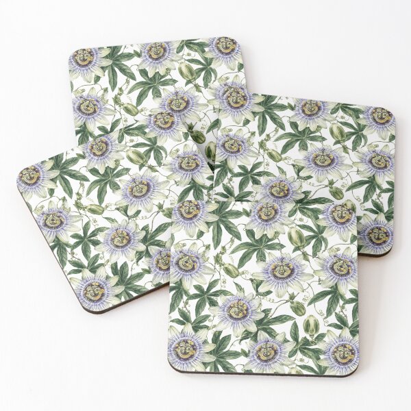 Item preview, Passionflower Exotic Structure Watercolor Seamless Pattern designed and sold by Inkworksbyshery.