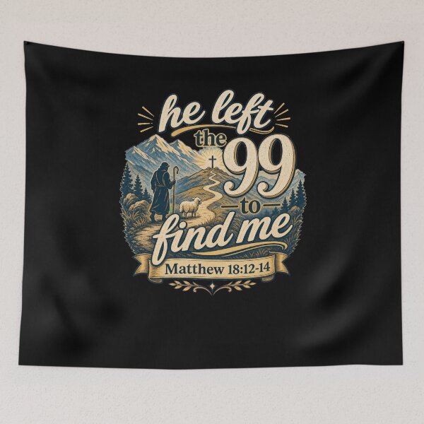 Item preview, Lost Sheep Parable Matthew 18:12-14 Christian Faith designed and sold by snowry.