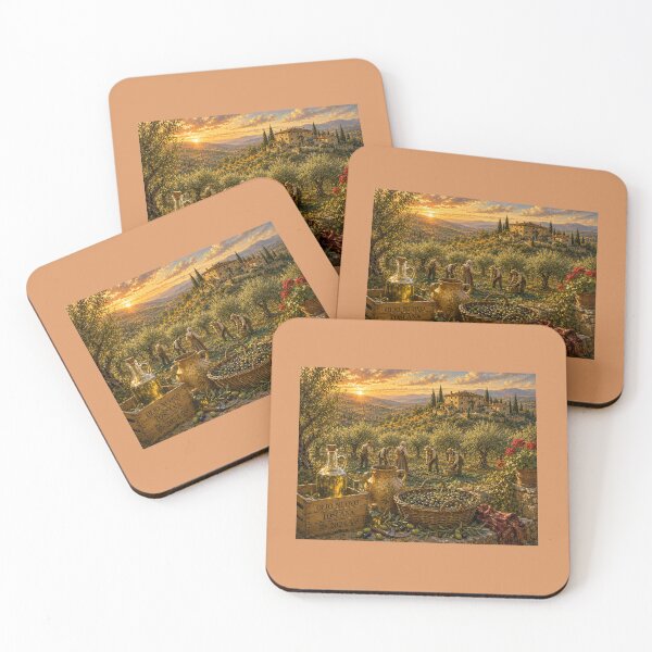 Item preview, Tuscan Olive Harvest at Sunset designed and sold by Novel Works Studio.