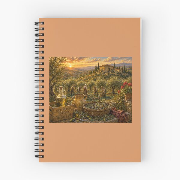 Item preview, Tuscan Olive Harvest at Sunset designed and sold by Novel Works Studio.