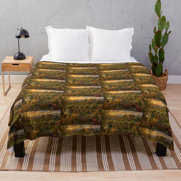 Item preview, Tuscan Olive Harvest at Sunset designed and sold by Novel Works Studio.