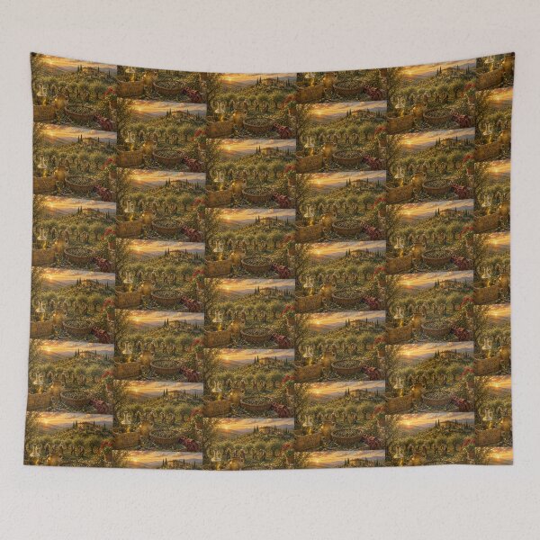 Item preview, Tuscan Olive Harvest at Sunset designed and sold by Novel Works Studio.