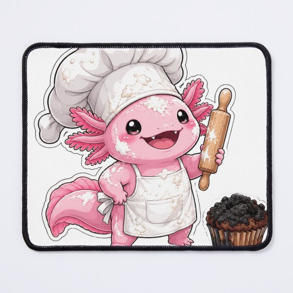 Item preview, Funny Chef Axolotl Bake Cute Baker Hat Cooking designed and sold by Uniqueauraaprints.
