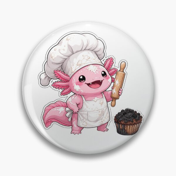 Item preview, Funny Chef Axolotl Bake Cute Baker Hat Cooking designed and sold by Uniqueauraaprints.