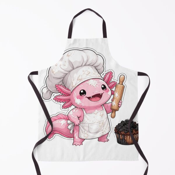Item preview, Funny Chef Axolotl Bake Cute Baker Hat Cooking designed and sold by Uniqueauraaprints.