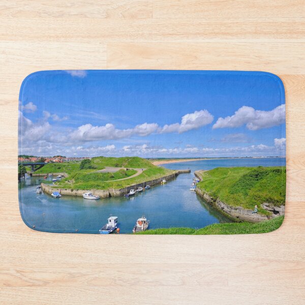 Item preview, Seaton Sluice Harbour in Spring Sunshine designed and sold by Violaman.