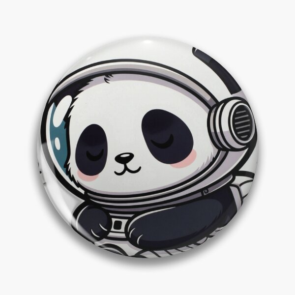 Item preview, Sleepy Astronaut Panda Napping - Cute Kawaii Space Panda Sticker designed and sold by PandaInkDQT.
