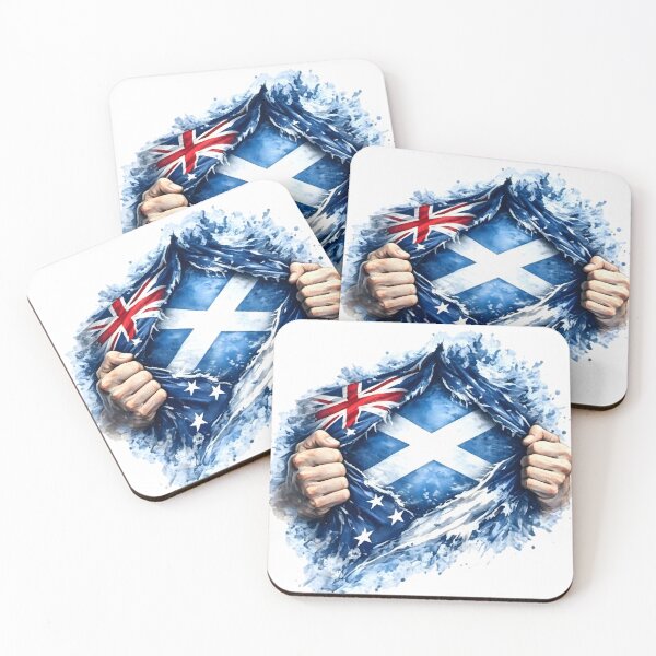 Item preview, Australia Flag Reveal Scotland Saltire Roots designed and sold by SMalcolmDesigns.