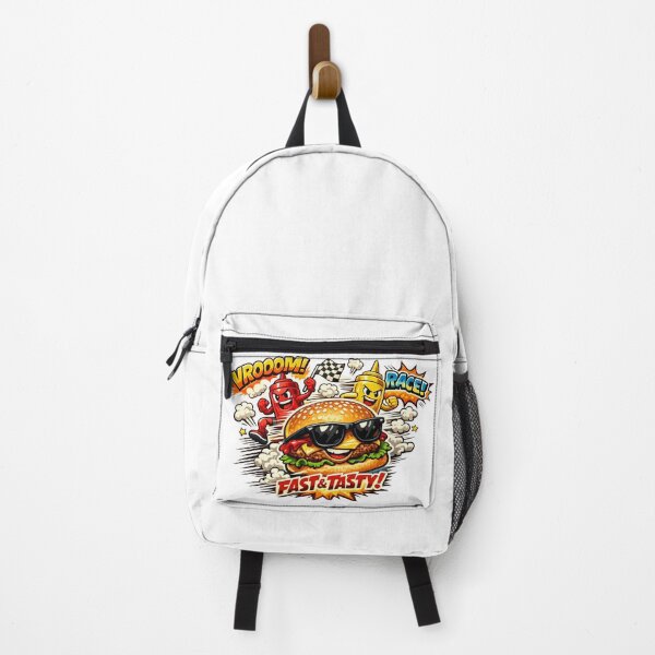 Item preview, Fast & Tasty Racing Burger Funny Fast Food Graphic designed and sold by irfanshikh.