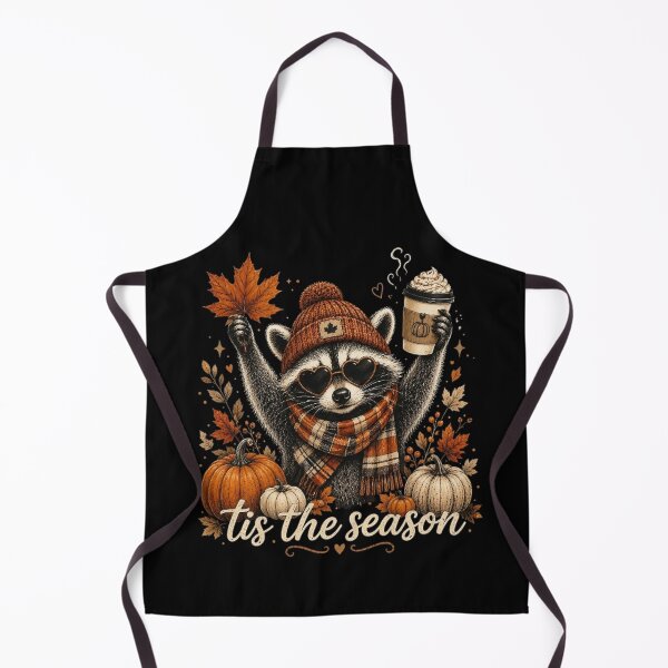 Item preview, Retro Autumn Raccoon Pumpkin | Funny Fall Coffee Aesthetic Art designed and sold by DesignDenDo ⭐⭐⭐⭐⭐.