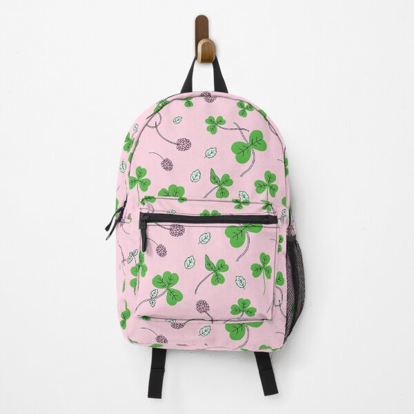 Item preview, Clover Pattern - Green Three Leaf Clover on Pink Background designed and sold by NuvoraNest.
