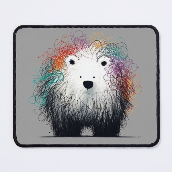 Item preview, Cute Bear Illustration - Whimsical Ink & Watercolor Rainbow Animal Art designed and sold by AnyGil.
