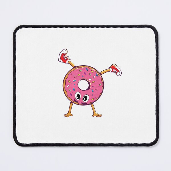Item preview, Funny Donut Doing Handstand designed and sold by ben.comictell.