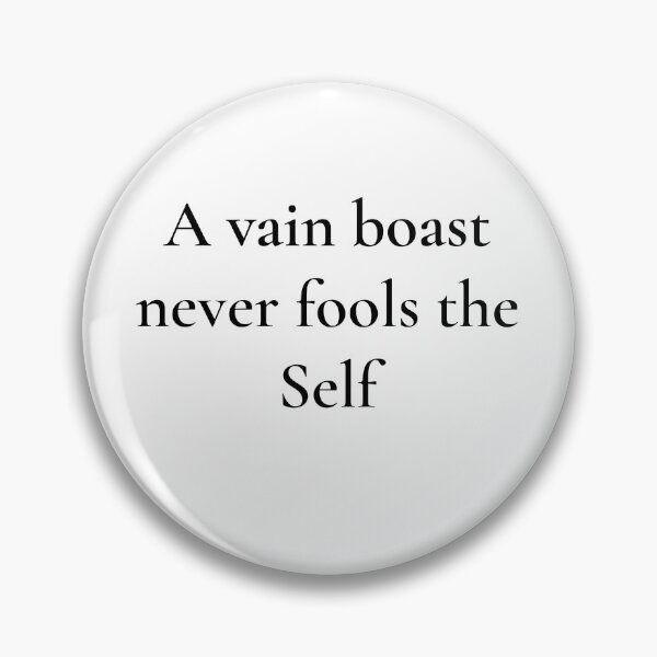 Item preview, Vain Boast designed and sold by The WordCatcher Street.