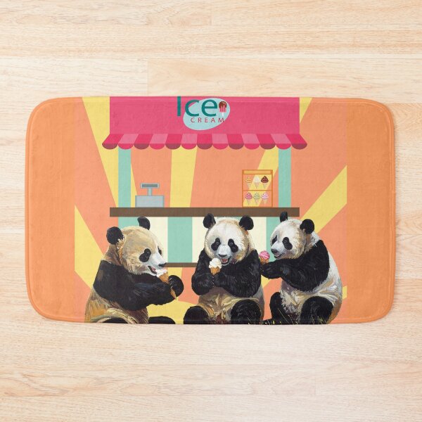 Item preview, Panda Ice Cream Retro Sunset designed and sold by Tanya Zevallos.
