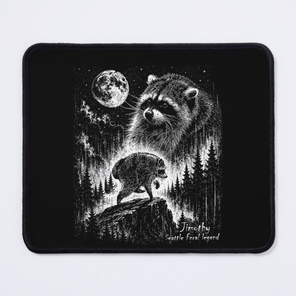 Item preview, Vintage Jimothy Raccoon Seattle Feral Legend Retro Moon designed and sold by Juansustait.