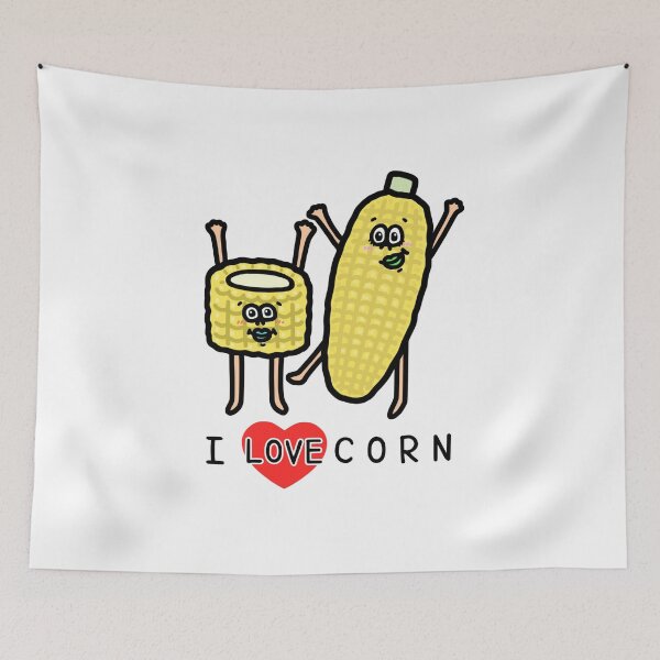 Item preview, Cute I LOVE CORN designed and sold by kanaehonkawa.