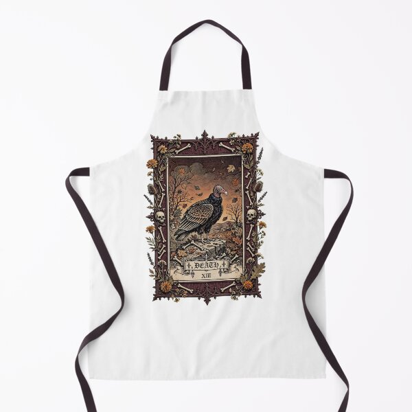 Item preview, Death Tarot Card Turkey Vulture Birdwatcher Gothic Bird XIII designed and sold by Neurospicy Trolls.