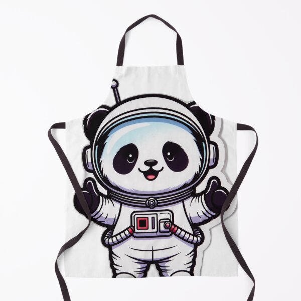 Item preview, Happy Astronaut Panda Cheering - Cute Kawaii Space Panda Sticker designed and sold by PandaInkDQT.