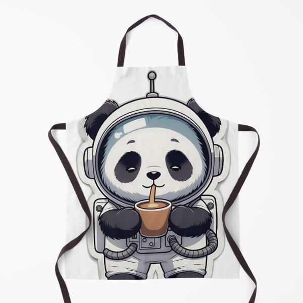 Item preview, Astronaut Panda Coffee Break - Cute Kawaii Space Panda Sticker designed and sold by PandaInkDQT.