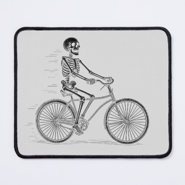 Item preview, Skeleton Cyclist Halloween T-Shirt | Vintage Skull Riding Bicycle | Spooky Bike Lover Gift | Funny Halloween Cycling Design designed and sold by emiliacreations.