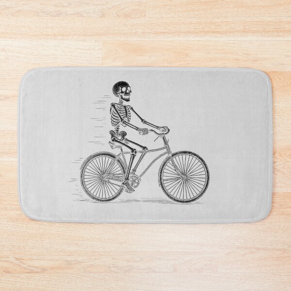 Item preview, Skeleton Cyclist Halloween T-Shirt | Vintage Skull Riding Bicycle | Spooky Bike Lover Gift | Funny Halloween Cycling Design designed and sold by emiliacreations.