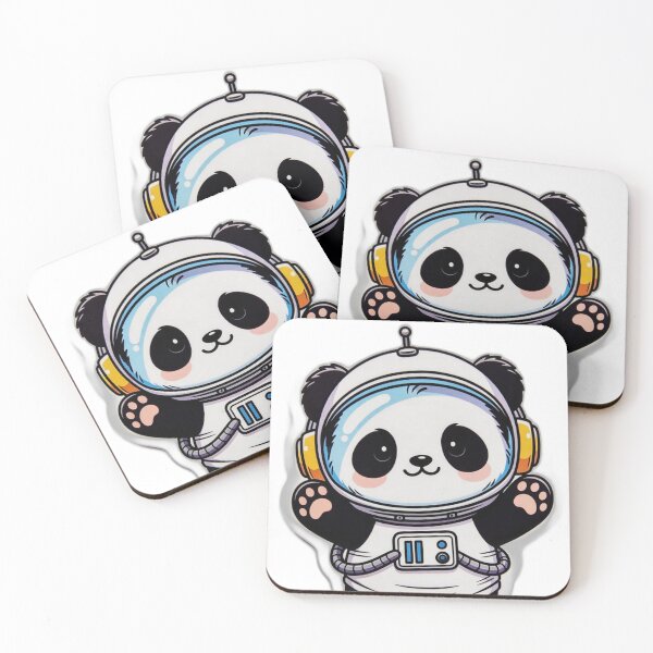 Item preview, Astronaut Panda with Headphones - Cute Music Lover Space Panda designed and sold by PandaInkDQT.