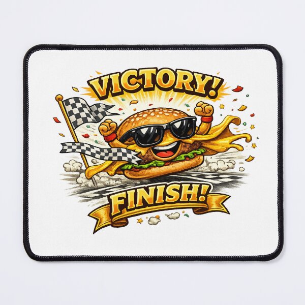 Item preview, Victory Finish Racing Burger Funny Champion Food Graphic designed and sold by irfanshikh.