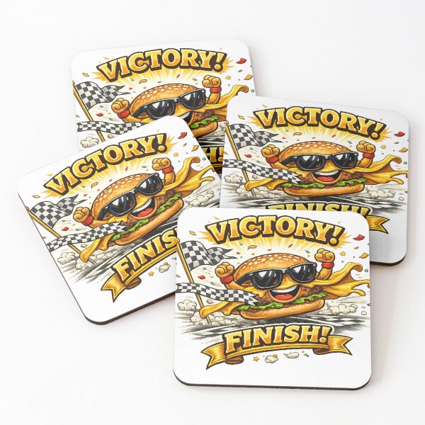Item preview, Victory Finish Racing Burger Funny Champion Food Graphic designed and sold by irfanshikh.